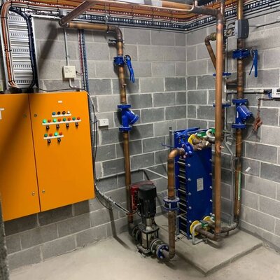 Grundfos Water circulation pump with Heat Exchanger